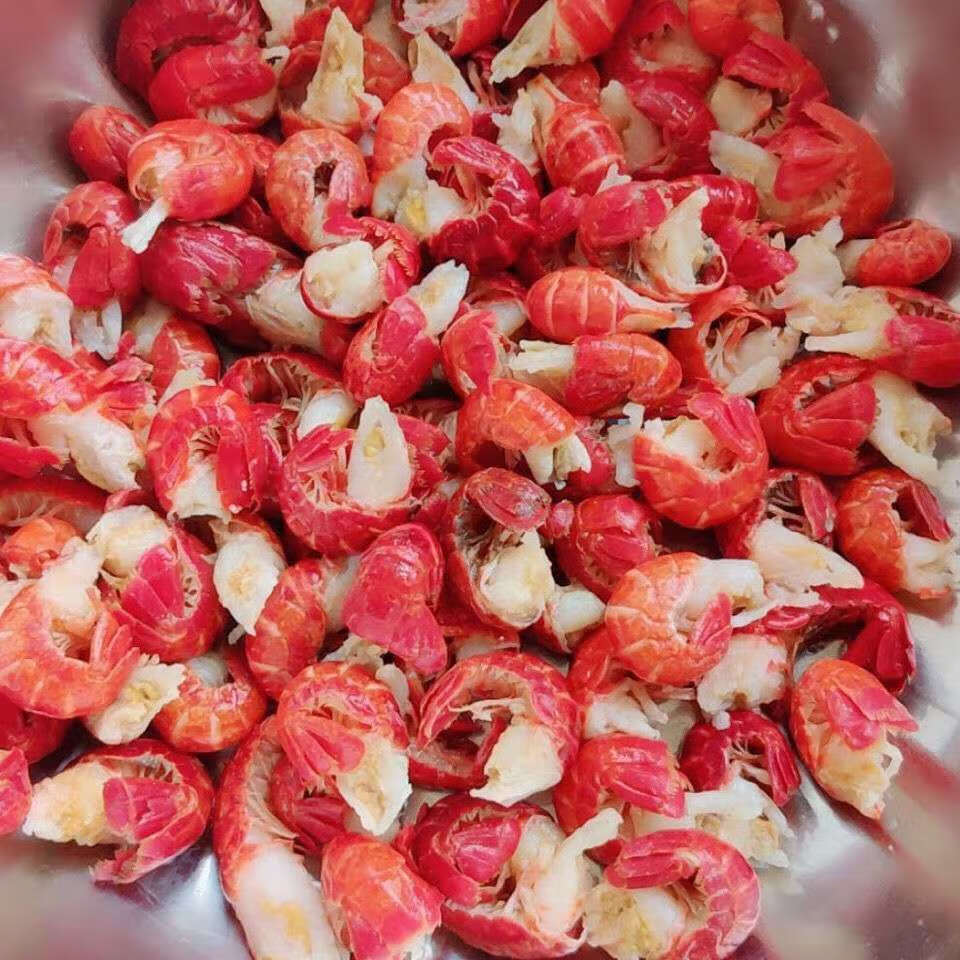无冰衣龙虾尾现剥活虾虾球小龙虾鲜活速冻海鲜水产批发斓维品大号龙虾