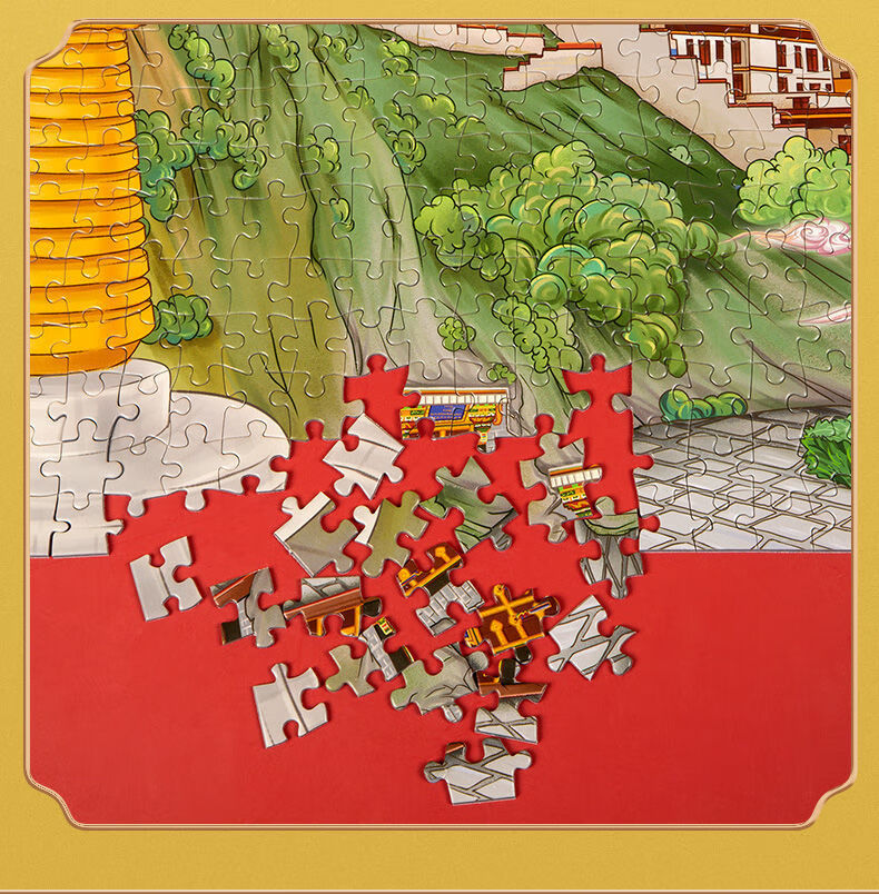 布达拉宫拼图潮玩艺术拼图博物馆文创成人减压1000片儿童玩具礼物新年