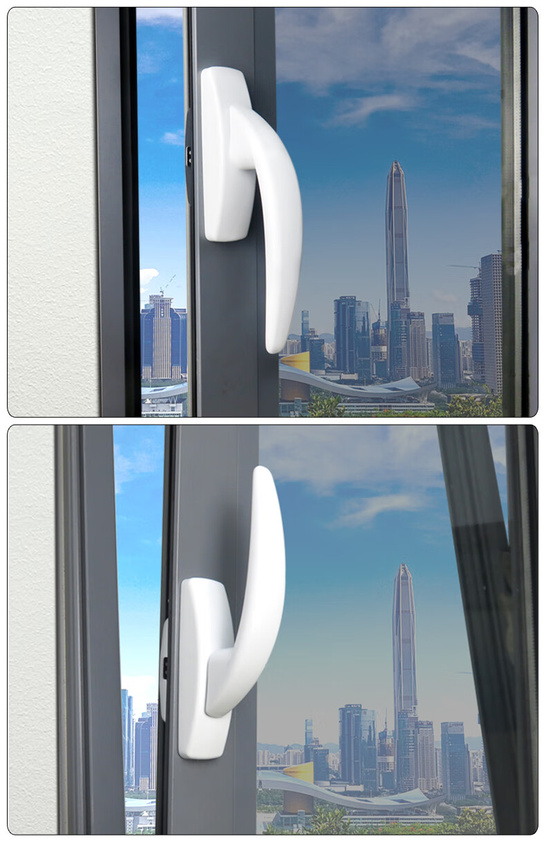 窗户把手内开内倒门窗传动执手欧标断桥铝合金推拉平开上悬窗户把手锁