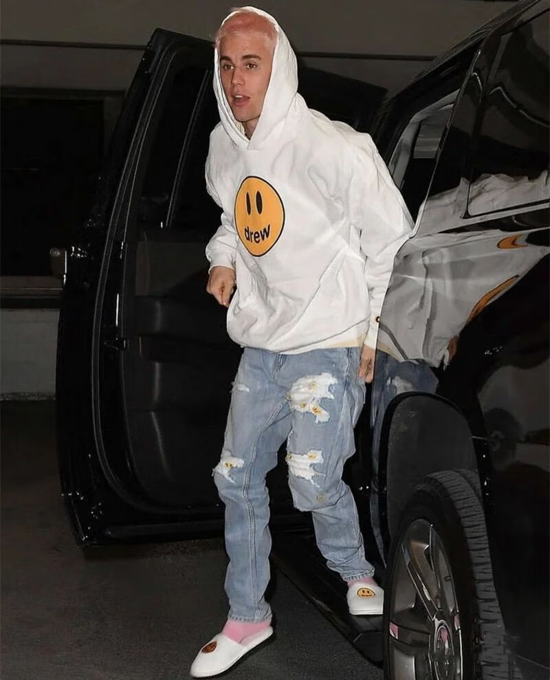 江南先生卫衣男drewhouse潮牌贾斯汀比伯笑脸ins嘻哈欧阳娜娜同款色m