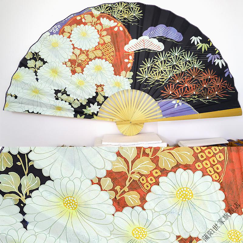 超大挂扇日式折扇墙挂装饰大扇子日本侍女艺伎餐厅酒吧舞台道具扇原色