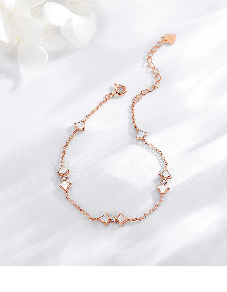 中秋情人节礼物情侣定情信物送女生一辈子银杏转运手链女银ins百搭