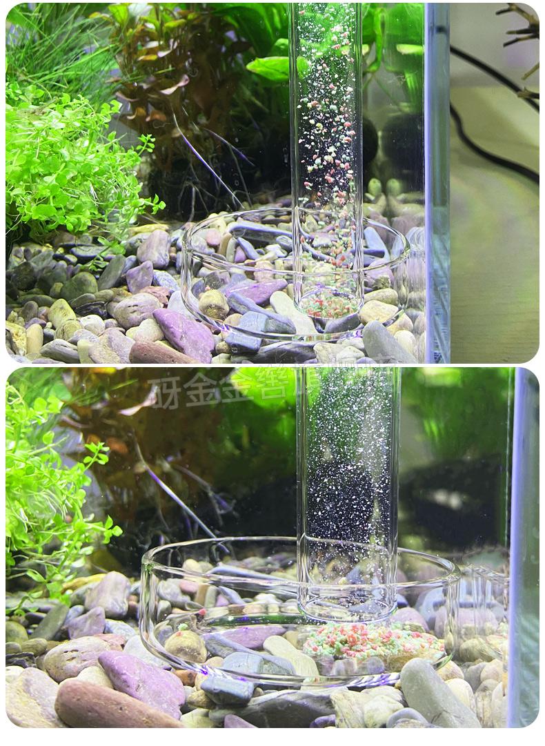 森森鱼食自动投喂器小型鱼食投喂器防飘散丰年虾红虫孔雀鱼现货高透