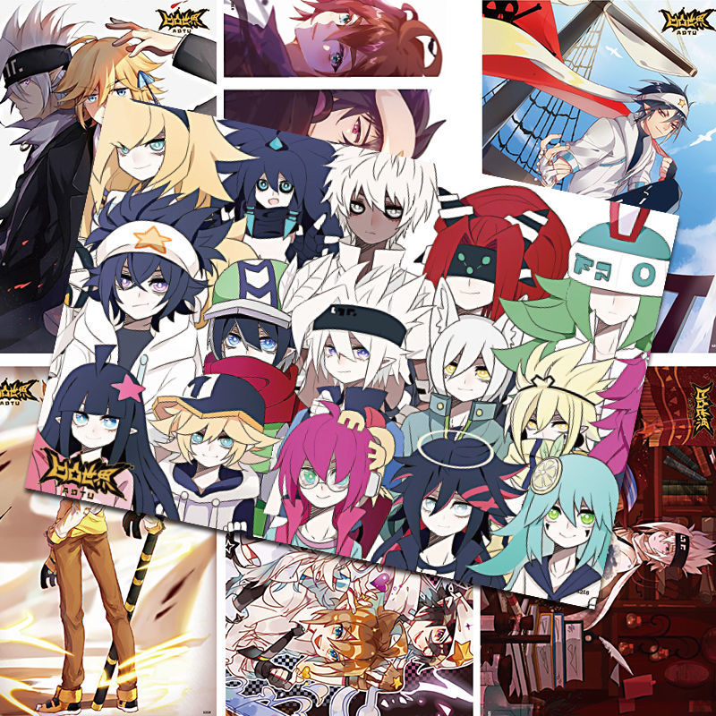 善常 凹凸世界全员海报 新款动漫画卧室墙贴大张嘉德罗斯周边king贴纸