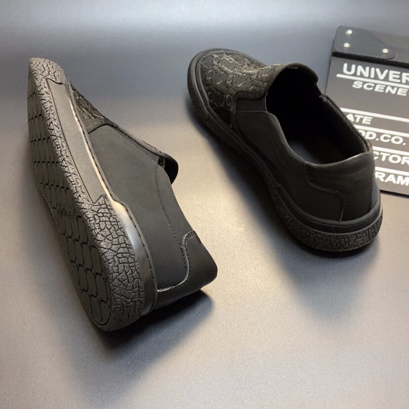 clg帕达索新款休闲透气布鞋pb220310黑色38