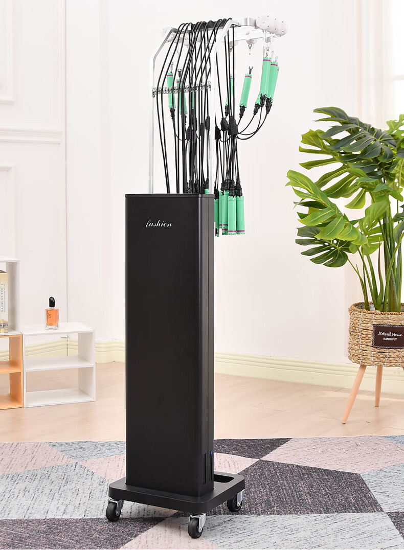 冷烫机器新品吊盘双模智能数码烫美发热烫机器理发店双核烫发机发廊用