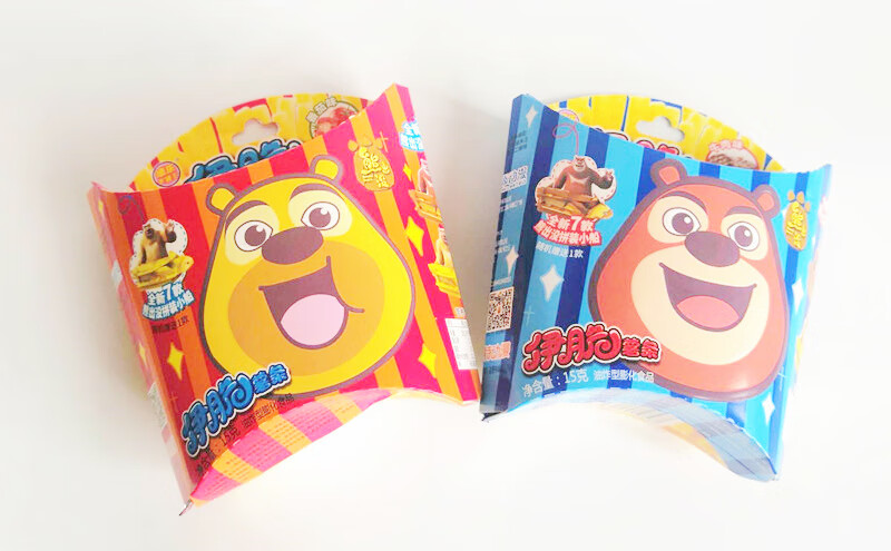 卡通王伊脆薯条36盒整箱零食番茄酱香脆原味儿童零食膨化 伊脆熊出没