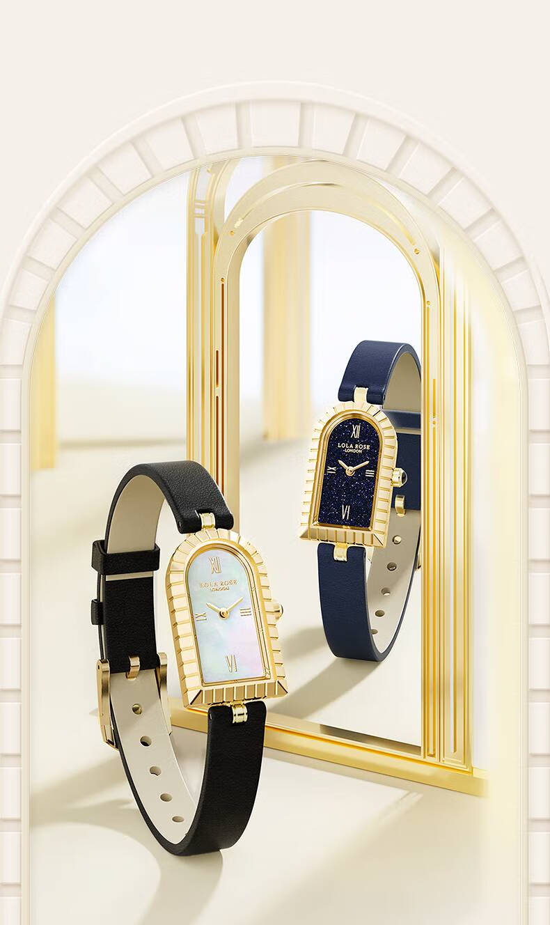 lola rose罗拉玫瑰 拱门手表复古轻奢女士手表复古轻奢 母贝表盘lr