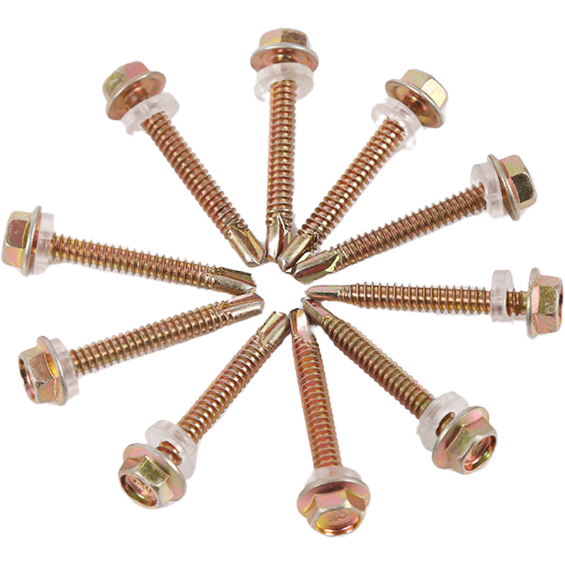 整箱m48毫米外六角钻尾螺丝燕尾丝自钻丝自攻自钻彩板钻尾丝燕尾长30