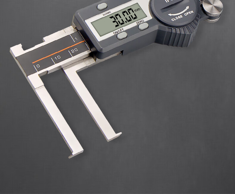 韦度wd刀头内沟槽数显卡尺不锈钢测量内孔内圆游标卡尺可配蓝牙8150