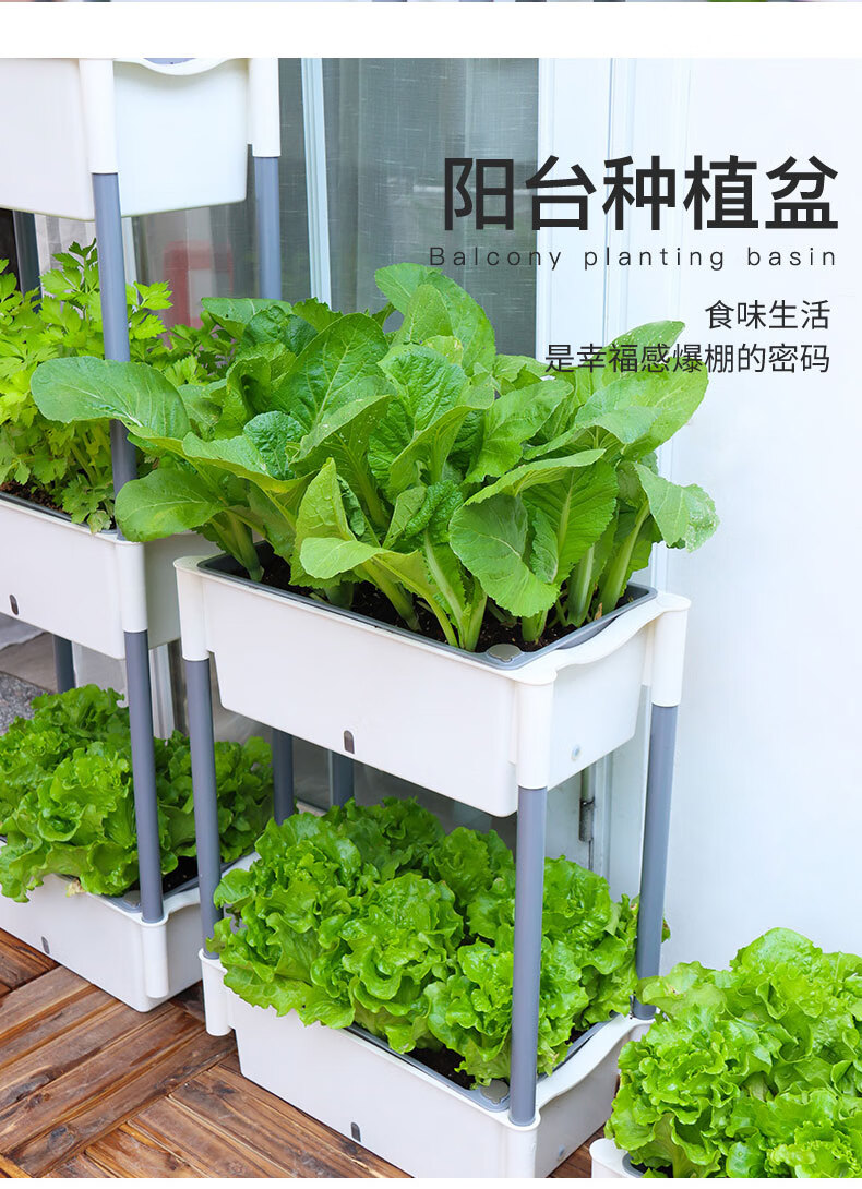 【合元景001】合元景 阳台种菜箱种菜盆绿植蔬菜种植花箱家庭楼顶花盆