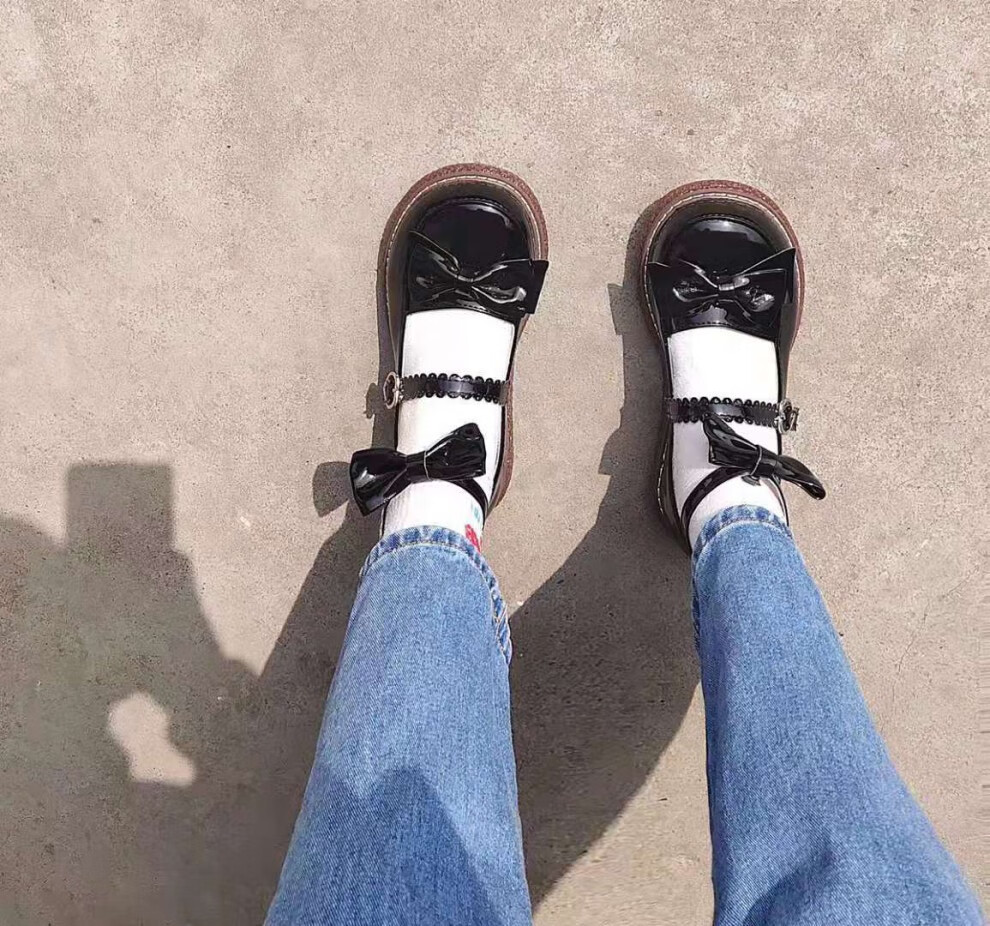 猪腰子鞋萝莉鞋大头鞋女可爱圆头jk鞋子洛丽塔小皮鞋女学生日系lolita