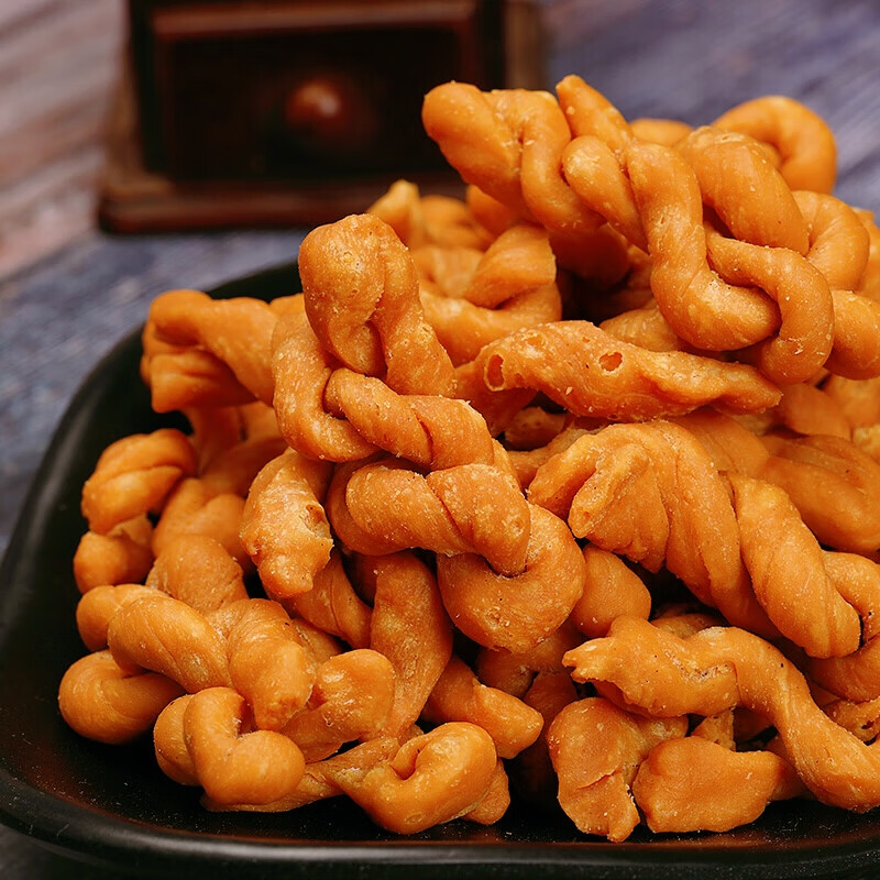 宁波特产宁波油赞子鼓楼王阿姨文昌油赞子脆皮甜咸麻花380克 海苔味2