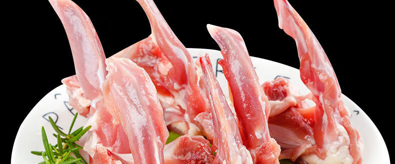 新鲜冷冻鸭锁骨鸭叉骨冷冻锁骨鸭骨鸭架油炸卤肉食材生鸭锁骨鸭架 鲜