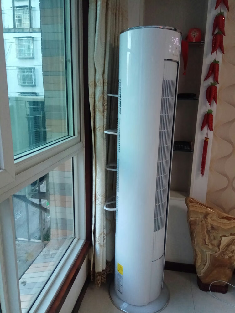 格力空调防吸窗帘支架圆柱挡窗帘进风口窗帘支架柜机后面圆形立式