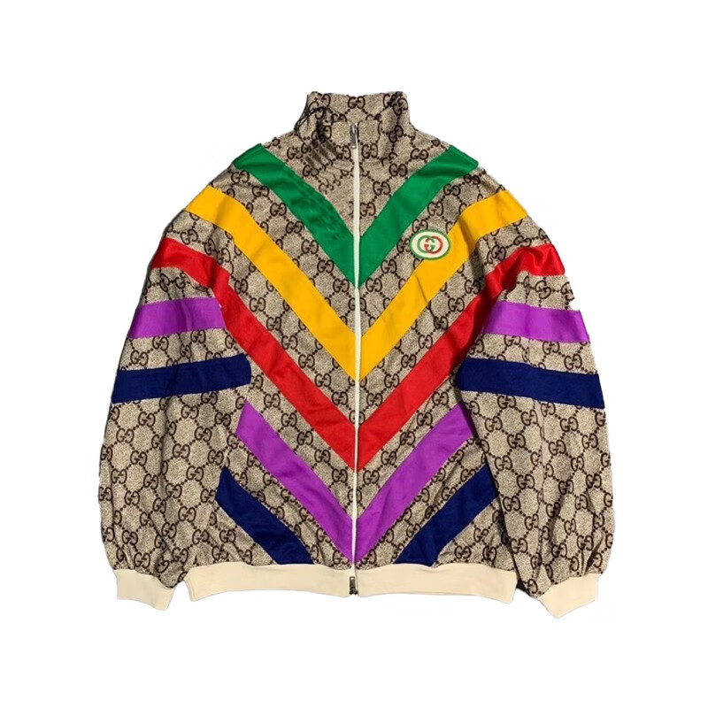 gucci古驰女士夹克现货拼色xs