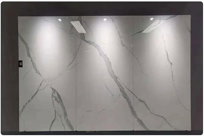 简约通体大理石大板连纹瓷砖1200x2400简约客厅背景墙客厅地砖深灰色