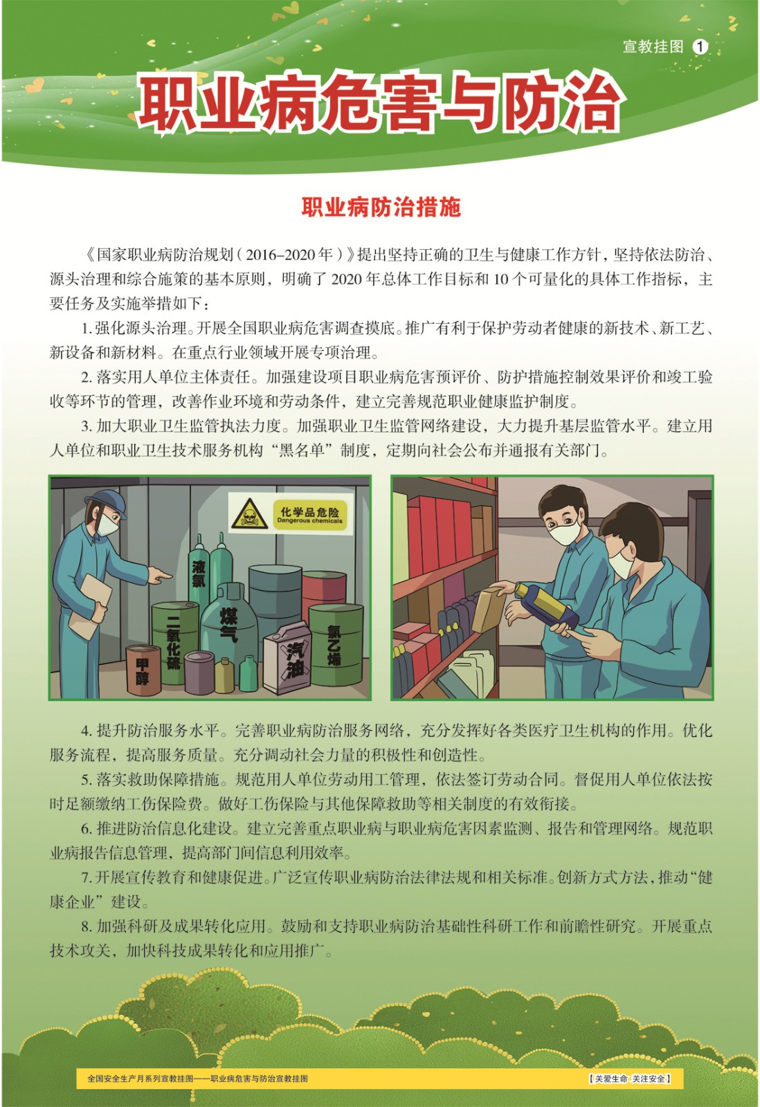 2022年职业病防治法宣传周活动资料挂图海报2022年安全生产月宣传海报