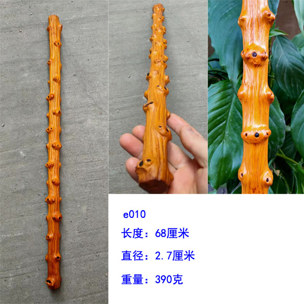 云南对节木短棍手工原木棍个性手把件精品文玩摆件疙瘩棍按摩把玩黑色