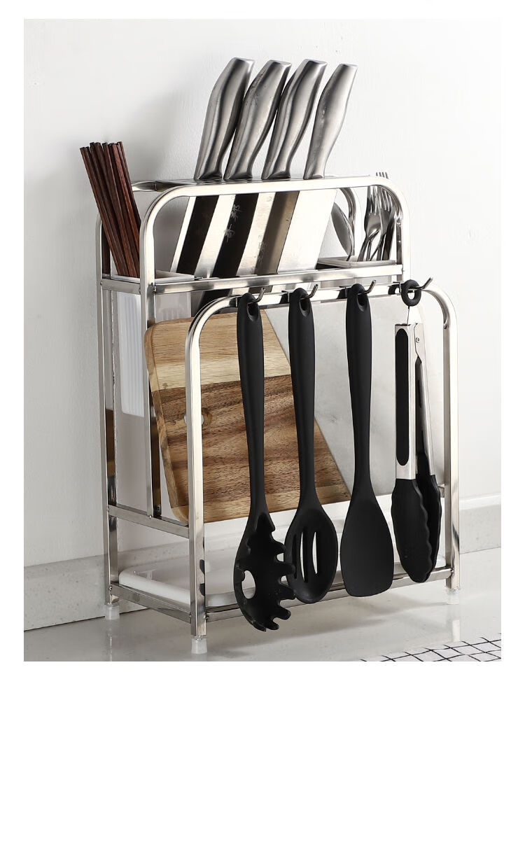 钻板架不锈钢刀架菜板架砧板架放刀具收纳架子菜刀座厨房用品厨房