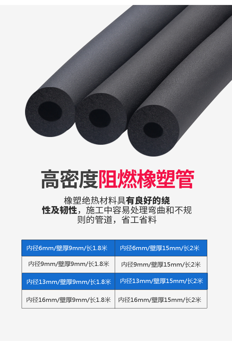 定制适用空调铜管保温棉套装空调外管保护管保护套空调外机防老化保温