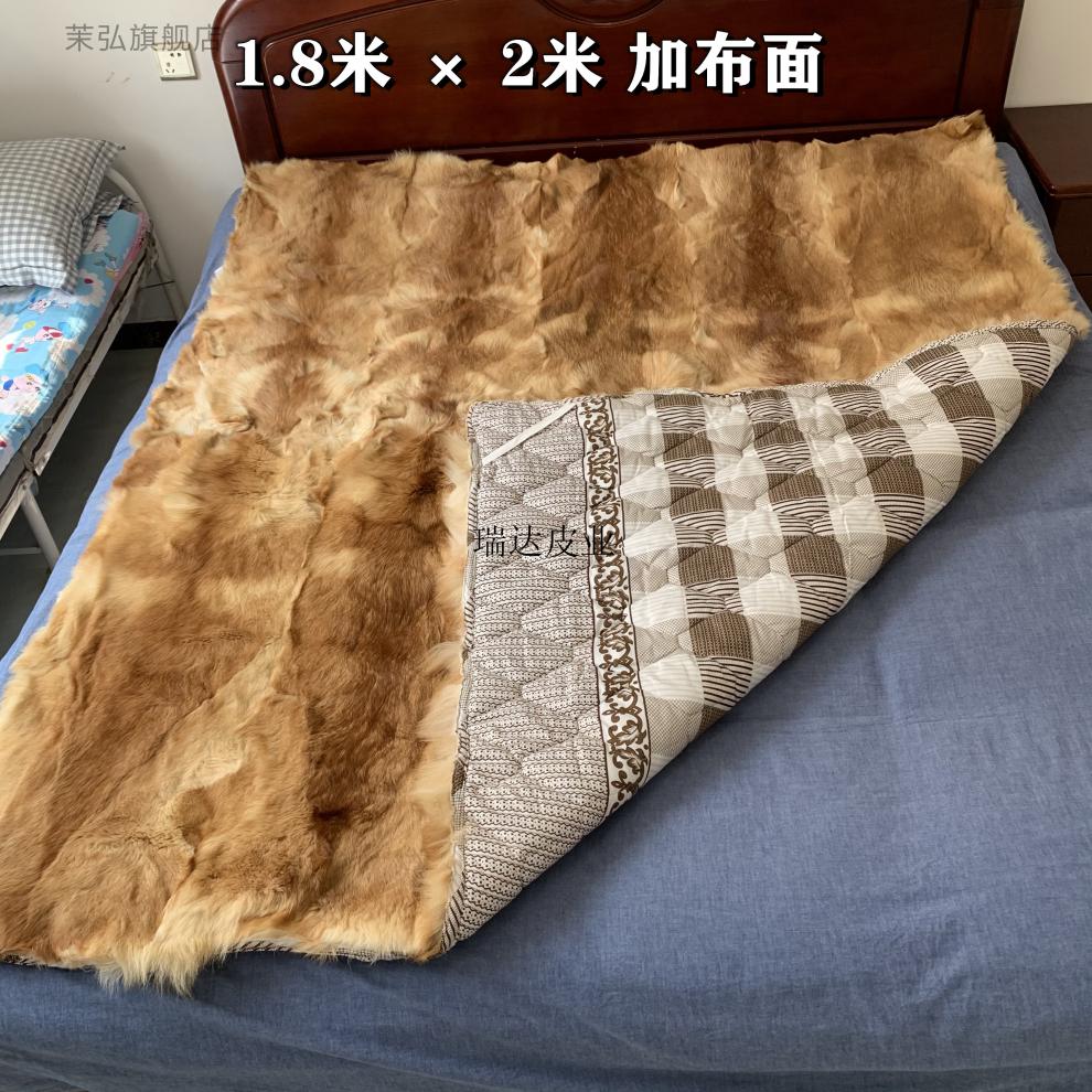 狗皮褥子皮毛一体老人保暖床垫秋冬季防寒祛湿床褥单双人宿舍精品黄色