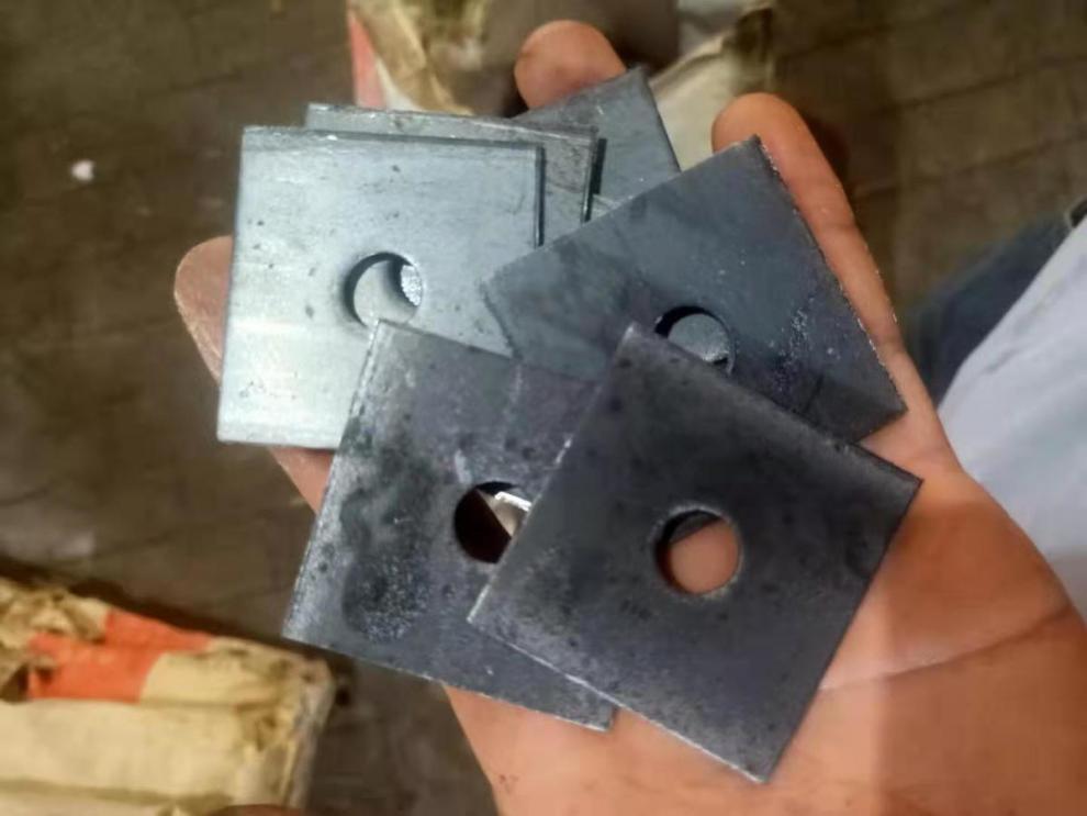 方垫正方形止水螺杆焊片平垫本色垫片四方垫片加大加厚垫圈地脚5050孔