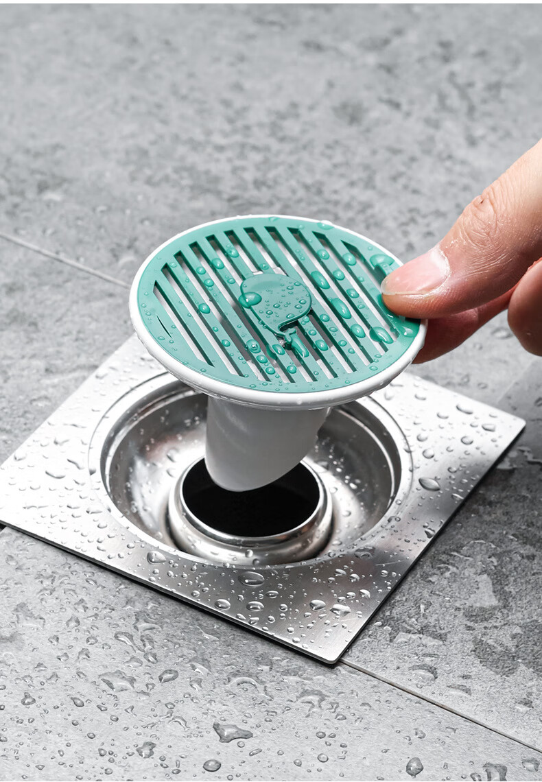 普里姿密封地漏盖片家用加厚大流量地漏防臭器厕所过滤防臭地漏小号