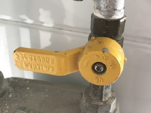 钥匙天然气表前阀开关燃气闭锁阀门开锁开煤气工具实铜黄色单手柄单孔