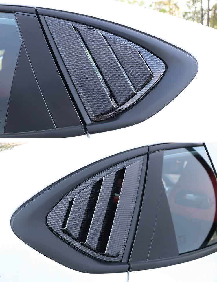 17-21款名爵62fmg6pro百叶窗出风口mg6野马款后侧三角窗改装饰配件