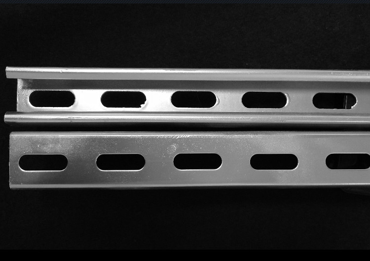 智钻 镀锌c型钢抗震支架光伏支架热浸u型槽41 21 41不锈钢喷塑带孔檀