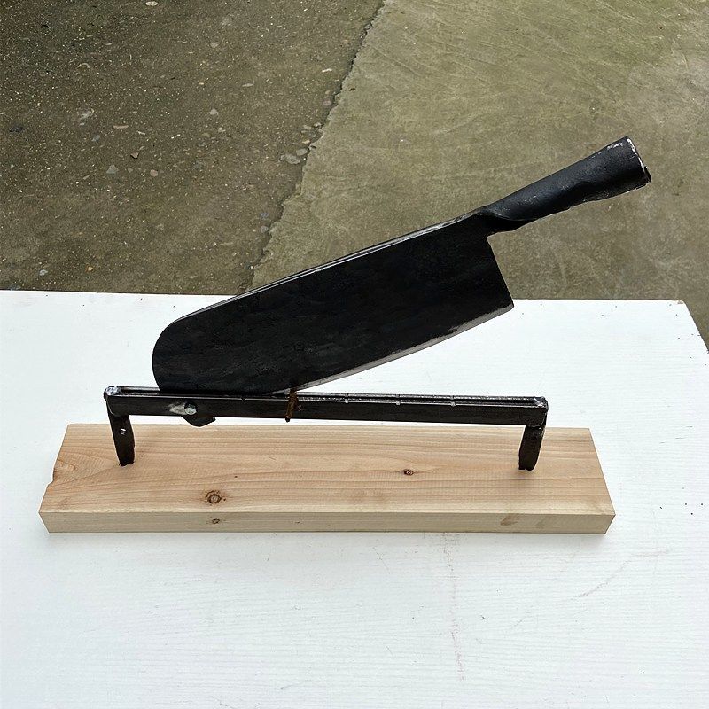 铡刀铡草铡刀家用切草刀侧刀小型手动扎刀玉米桔秆闸刀老式锻打锰钢铡