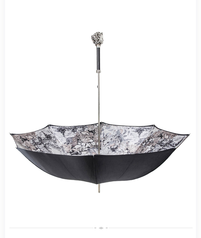 pasotti意大利手工半自动直柄伞女士欧式复古美杜莎手柄晴雨伞意大利