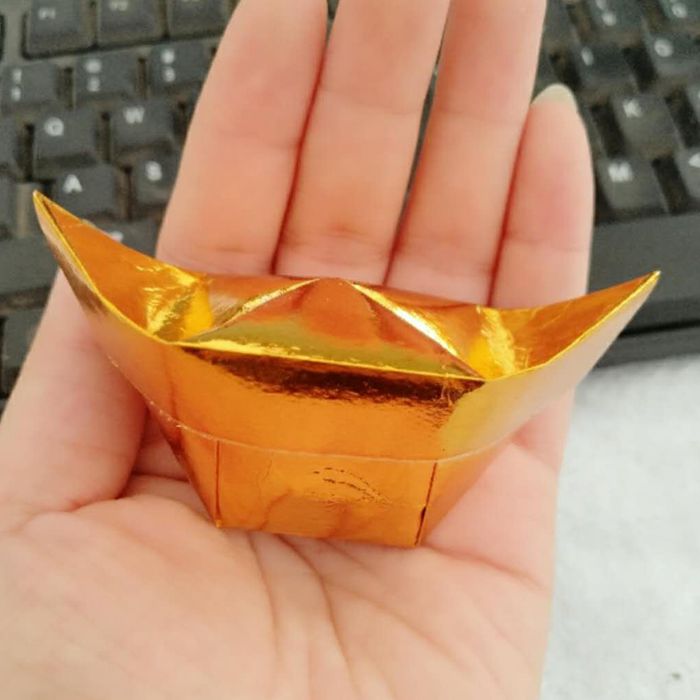 元宝纸半成品 祭祀用品元宝半成品金元宝特大号金纸半成品纸元宝十月