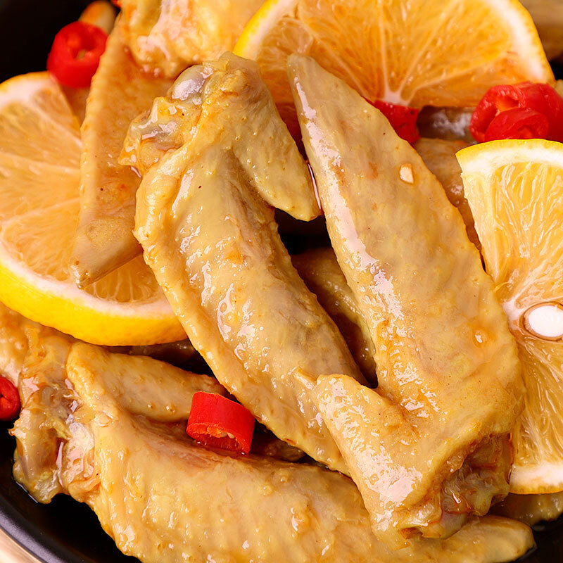 酸辣柠檬鸡爪凤爪鸭掌 多规格 辣味鸡翅食卤味鸭爪休闲食品 【纯肉】