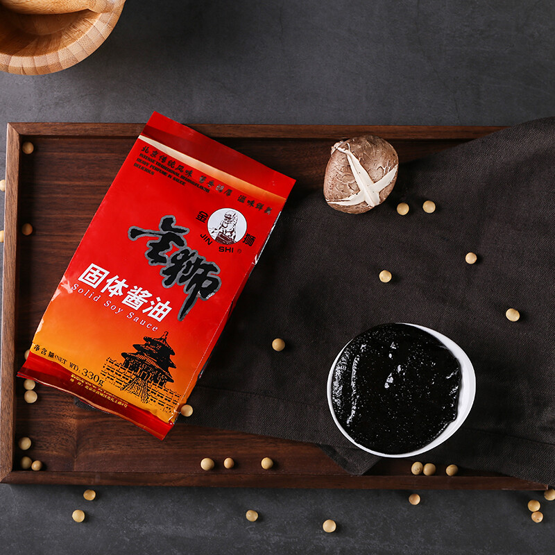 六必居金狮固体酱油330g*3 北京传统风味酱油膏浓缩酱油烹调炒菜.
