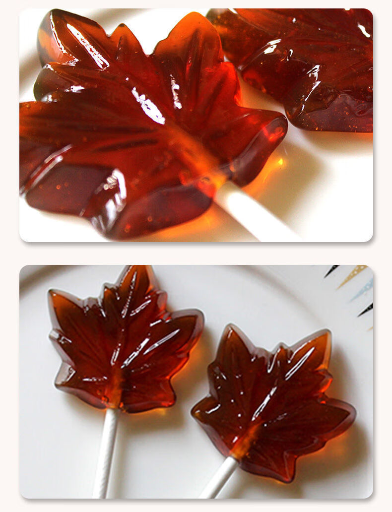 加拿大糖果枫叶糖加拿大进口零食枫叶棒棒糖宝宝枫糖儿童糖果零食20g6