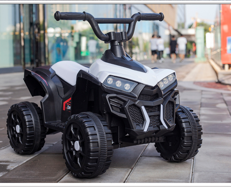 儿童电动沙滩车摩托车充电可坐人136岁遥控越野宝宝卡丁车童车红单