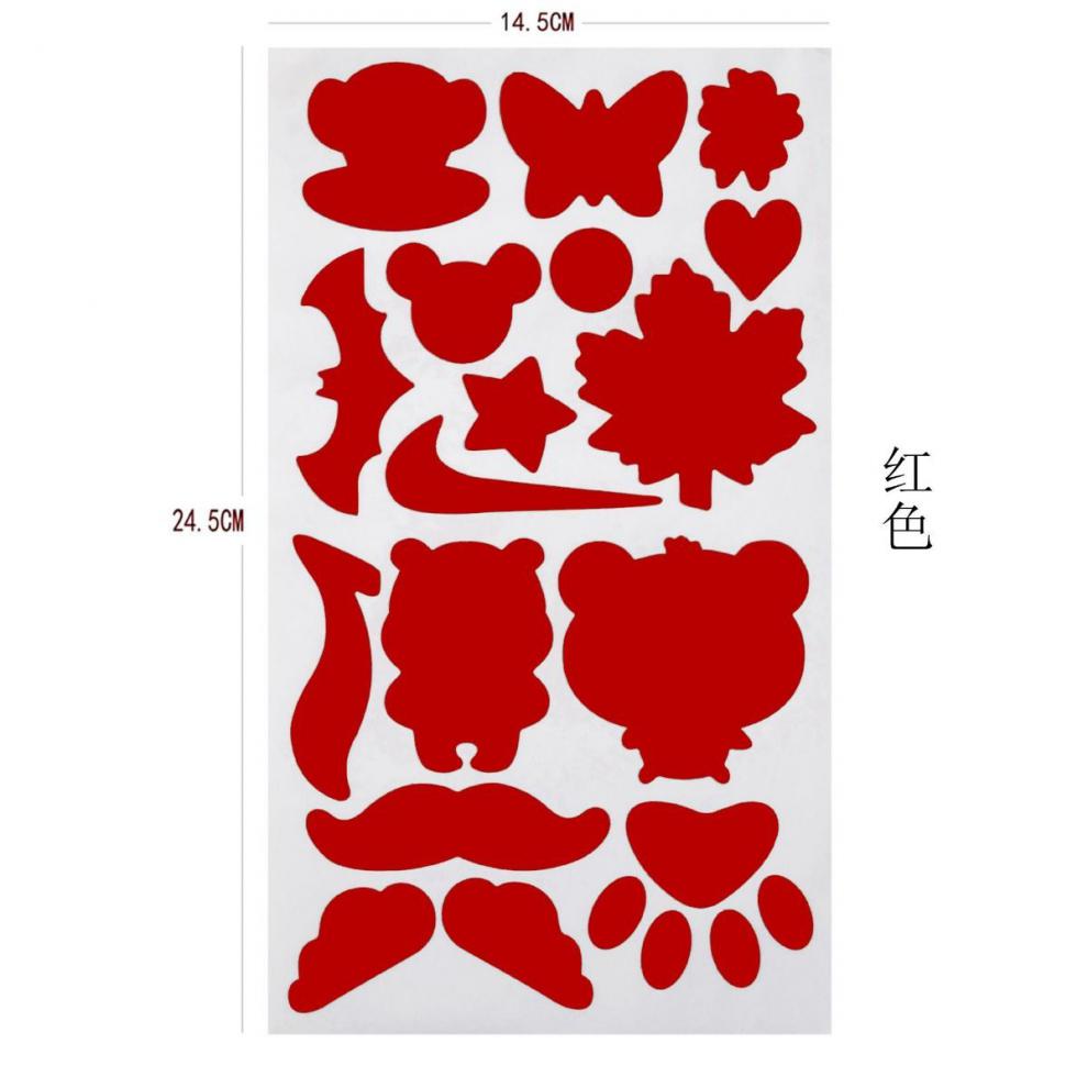 蜜丝吴新品羽绒服补丁贴带背胶自粘冲锋衣服补丁贴时尚图案免裁剪免