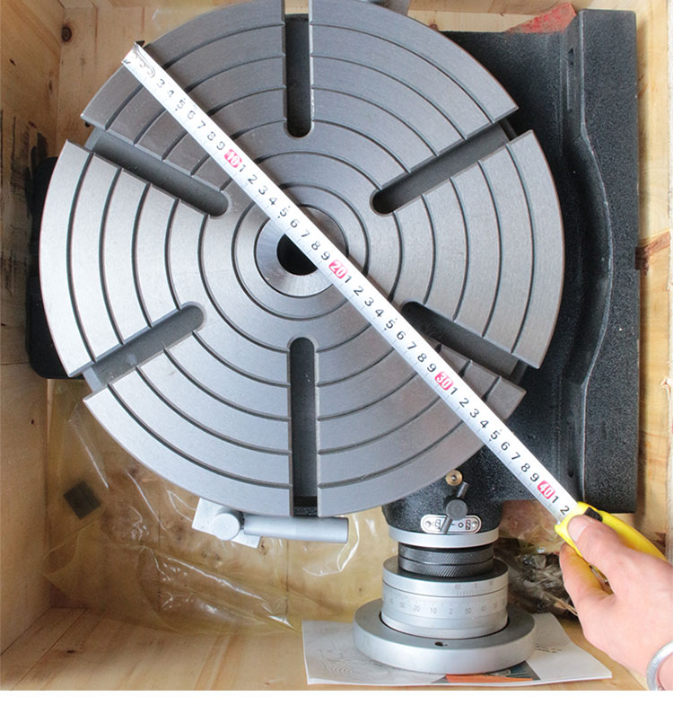 hv铣床卧式分度盘铣床旋转台分割器分度头立式两用手动简易转盘4寸100