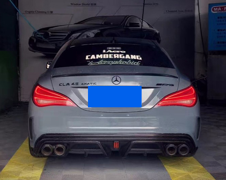 适用w117奔驰cla级220 260 cla45改装包围前唇前铲后唇侧裙尾翼