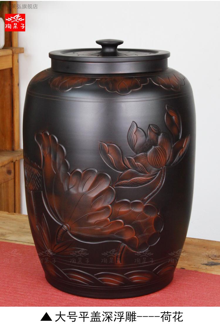 云南建水紫陶罐陶呆子云南建水紫陶茶叶罐普洱茶存茶密封罐陶瓷大号散