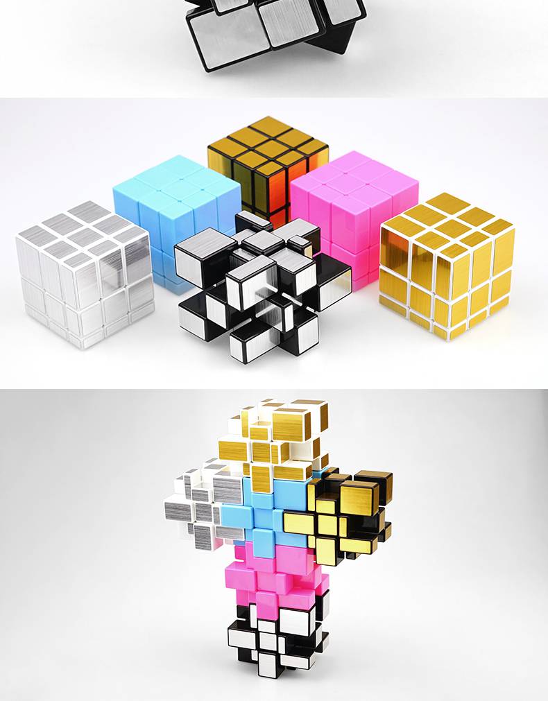 圣手魔方镜面魔方异形魔方玩具mirrorcube三阶变体异形魔方已调试润滑