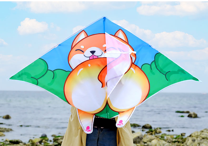 柯基小狗卡通风筝潍坊新式风筝大人专用高质量风筝儿童微风易飞 柯基