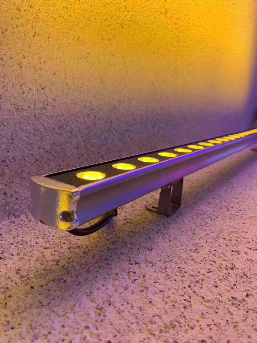 led洗墙灯投射灯背景灯七彩户外防水亮化工程轮廓桥梁别墅外墙灯24v