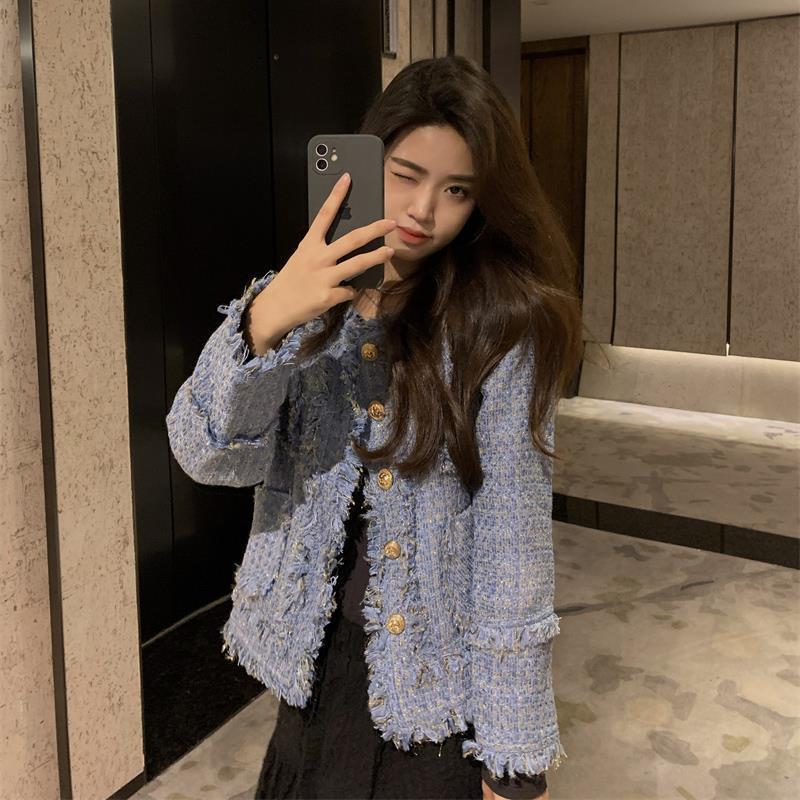 璟空谭法式名媛小香风外套女秋冬新款时尚小个子气质宽松显瘦短上衣