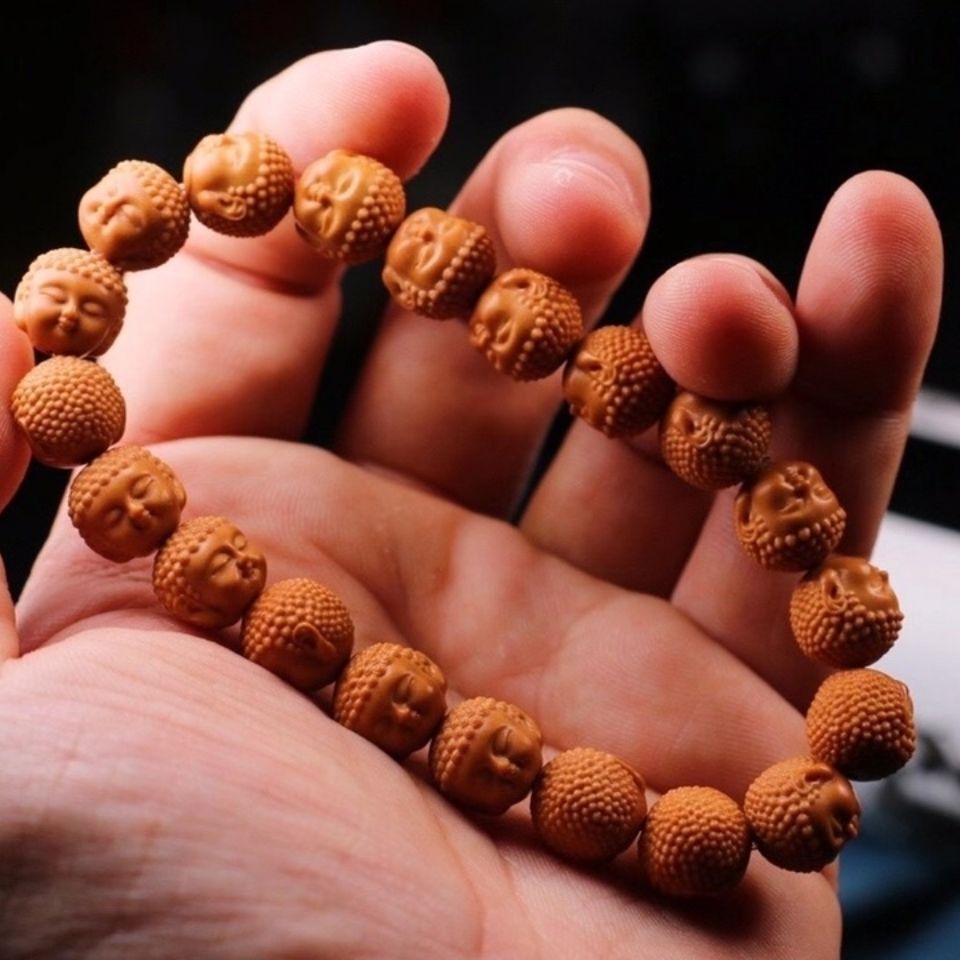 猴头雕刻宝宝佛手串原料 立体 致小萌佛镜面抛光 生日礼物 节日礼品