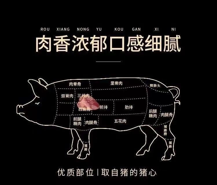 新鲜猪心猪心生猪心脏猪内脏土猪心卤煮生猪肉 6只黑土猪心【图片