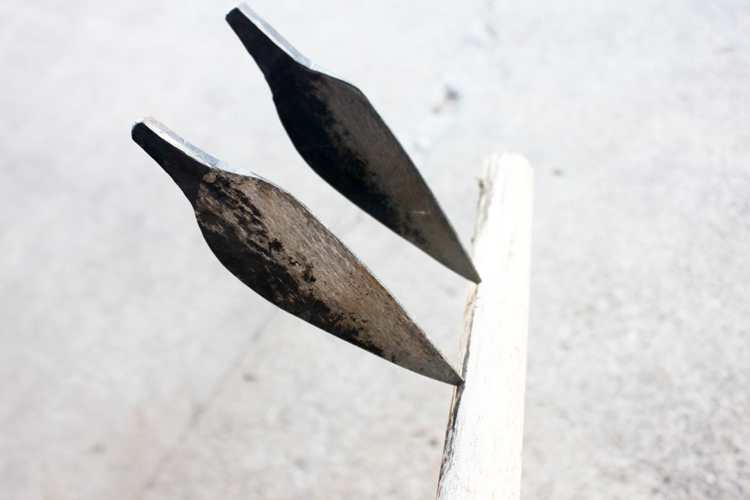 手工锻打刮刀竹篾刀毛竹匠工具竹子刮刀毛竹拉刀毛竹匀细刀一副2片