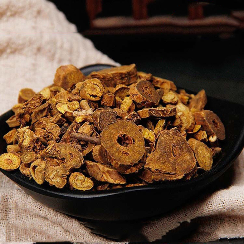 同仁堂中药材 炒黄芩 酒黄芩 500克 可打粉 无硫熏满【图片 价格 品牌